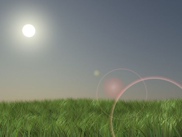 如何在 3ds Max 中使用 Mental Ray 制作逼真的草地和带有光晕的天空