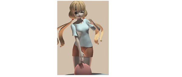 手绘风格人物3D模型纹理贴图